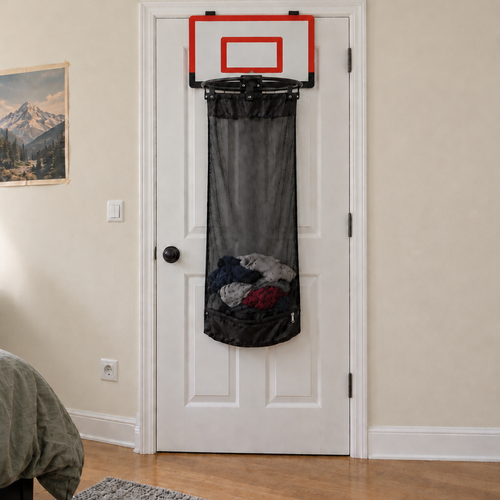 Sturdy Acrylic Basketball Laundry Hamper Waterproof and Sturdy for Bathroom or Kids Room Use