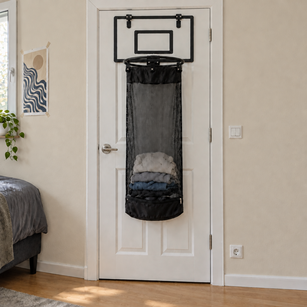 Sturdy Acrylic Basketball Laundry Hamper Waterproof and Sturdy for Bathroom or Kids Room Use